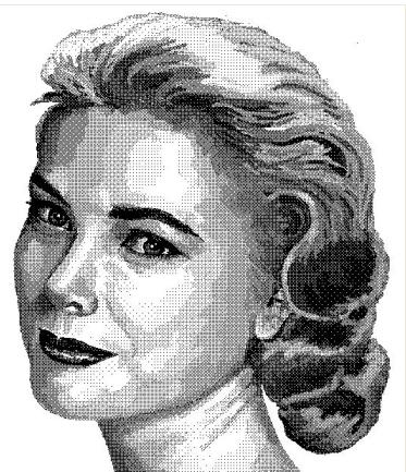 20160110 小畫家之黑白屬性-網點套色(嘉麗絲·姬莉 Grace Kelly)